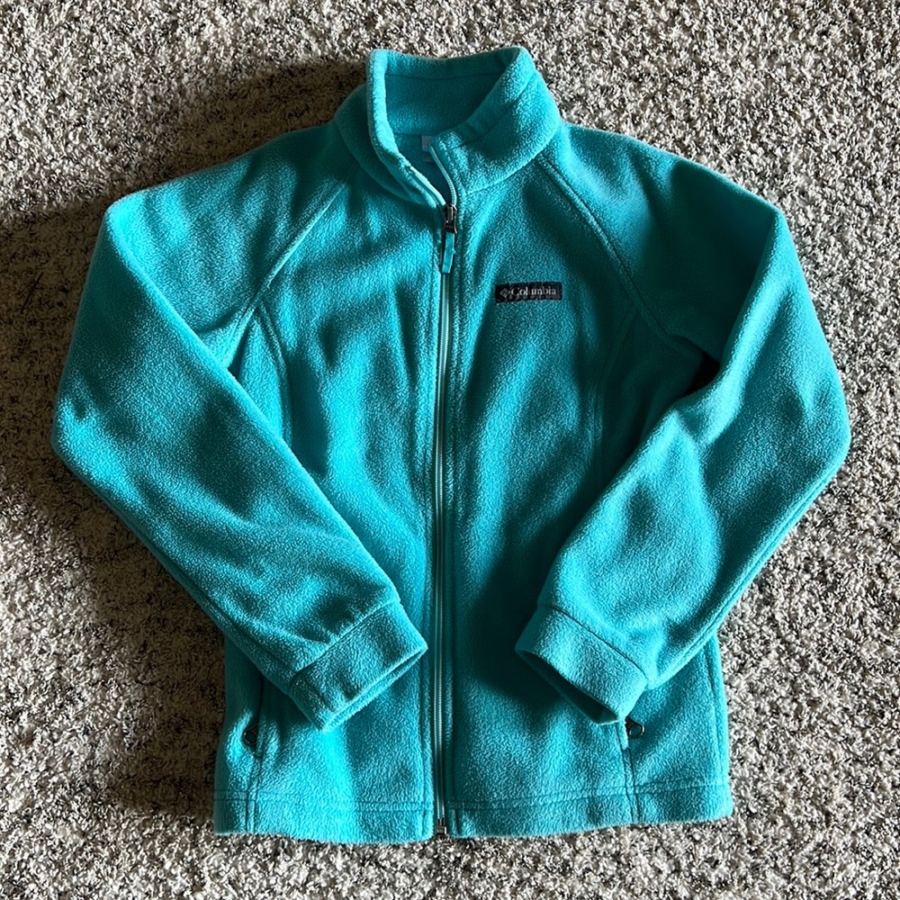 Columbia fleece girls jacket size M 10/12